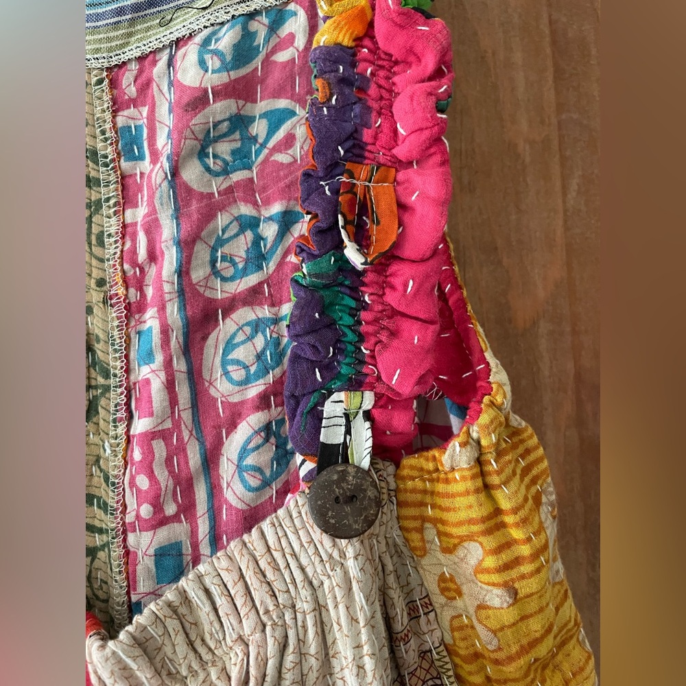 Kathmandu Multicolor Patchwork OVERALLS - Picture 9 of 14